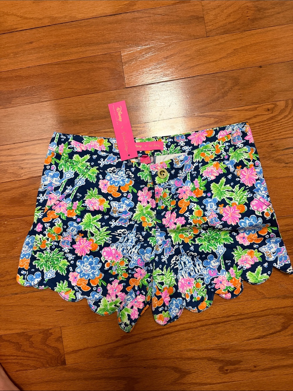 Disney x lilly Pulitzer shorts. NWT